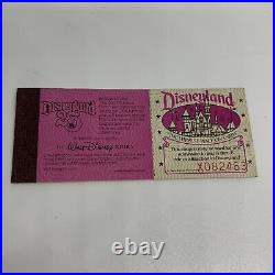 Vintage Disneyland Complimentary Main Gate Admission Courtesy Guest Tickets 25th