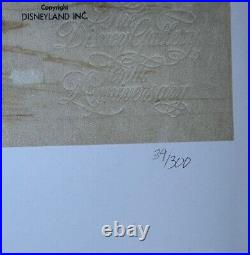 Vintage Disneyland Disney Gallery 10th Anniversary Concept Art Print 34/300