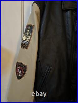 Vintage MICKEY MOUSE Disneyland 50th Anniversary Varsity Leather Jacket Small Vintage MICKEY MOUSE Disneyland 50th Anniversary Varsity Leather Jacket Small