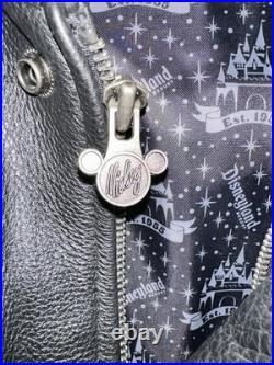 Vintage MICKEY MOUSE Disneyland 50th Anniversary Varsity Leather Jacket Small Vintage MICKEY MOUSE Disneyland 50th Anniversary Varsity Leather Jacket Small