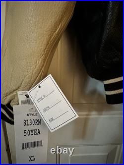 Vintage MICKEY MOUSE Disneyland 50th Anniversary Varsity Leather Jacket Small Vintage MICKEY MOUSE Disneyland 50th Anniversary Varsity Leather Jacket Small