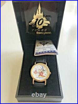 Vintage Tokyo Disneyland 10Th Anniversary 1993 Sorcerer Mickey Watch