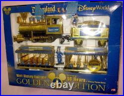 Walt Disney World Disneyland Railroad Golden Edition 50th Anniversary NEW IN BOX