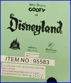 Walt Disney's Collectibles GOOFY At Disneyland 50th Anniversary Statue RARE