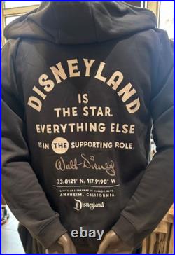 XL Disneyland 70th Anniversary Dark Grey Zip Up Hoodie Disneyland is the Star XL Disneyland 70th Anniversary Dark Grey Zip Up Hoodie Disneyland is the Star