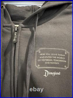 XL Disneyland 70th Anniversary Dark Grey Zip Up Hoodie Disneyland is the Star XL Disneyland 70th Anniversary Dark Grey Zip Up Hoodie Disneyland is the Star