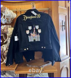 XL Disneyland Resort 2025 70th Anniversary Black Denim Jacket