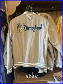 XL Disneyland Resort 70th Anniversary Vault Collection Beige Bomber Jacket