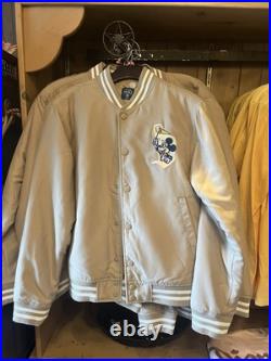 XL Disneyland Resort 70th Anniversary Vault Collection Beige Bomber Jacket