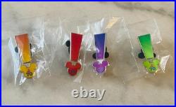 Yellow, Red, Green & Purple Exclamation Point Mark Disney 70th Anniversary Pins